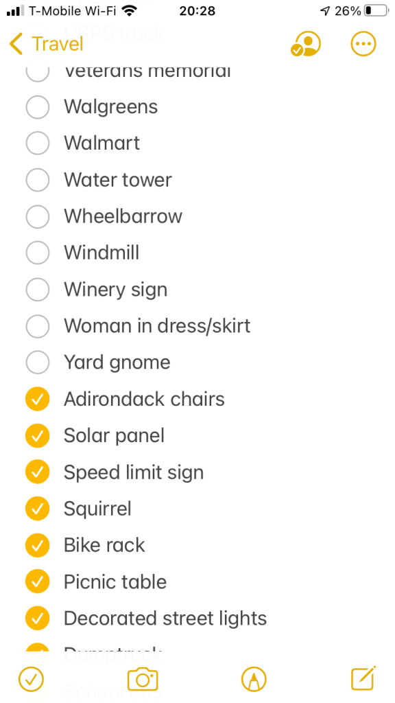 RV Life – Roadside Scavenger Hunt